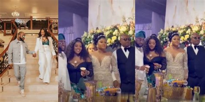 
Moment Davido Collected A Drink From Chioma At Israel DMW’s Wedding Got People Talking 