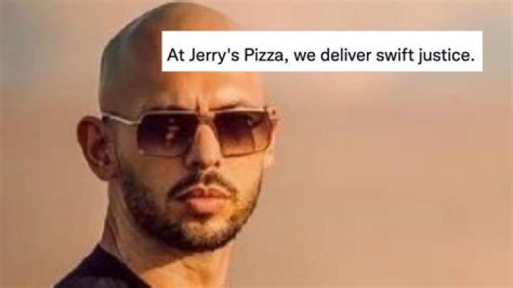 
“We deliver swift justice”: Jerry’s Pizza takes a jibe at Andrew Tate amid ongoing controversy 