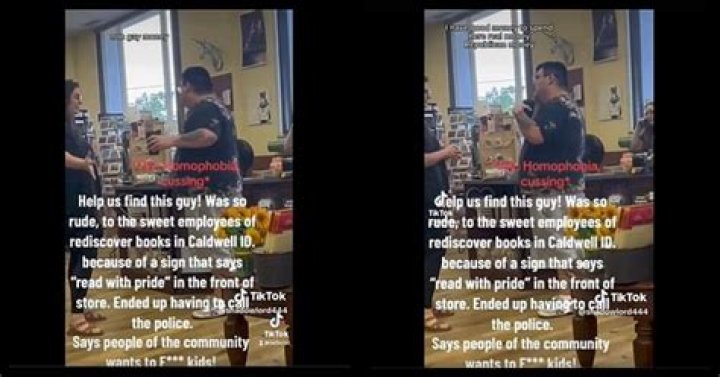 
What did Torey Dahl do? Criminal charges explored as homophobic rant at Rediscover Books, Caldwell, goes viral 