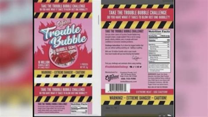 
What is the TikTok gum challenge? CaJohns Trouble Bubble Bubble Gum sends 10 students to hospital 