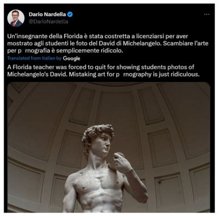 
“Whoever teaches it deserves respect”: Statue of David Florida school controversy explained as Italian mayor defends principal forced to resign 