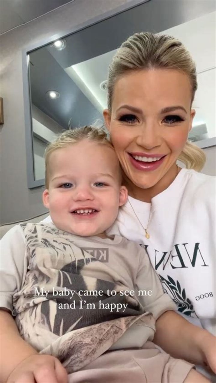 
Witney Carson Shares Sweet Backstage Moments with Son Leo at ‘DWTS’: ‘Working Mom Life’ 